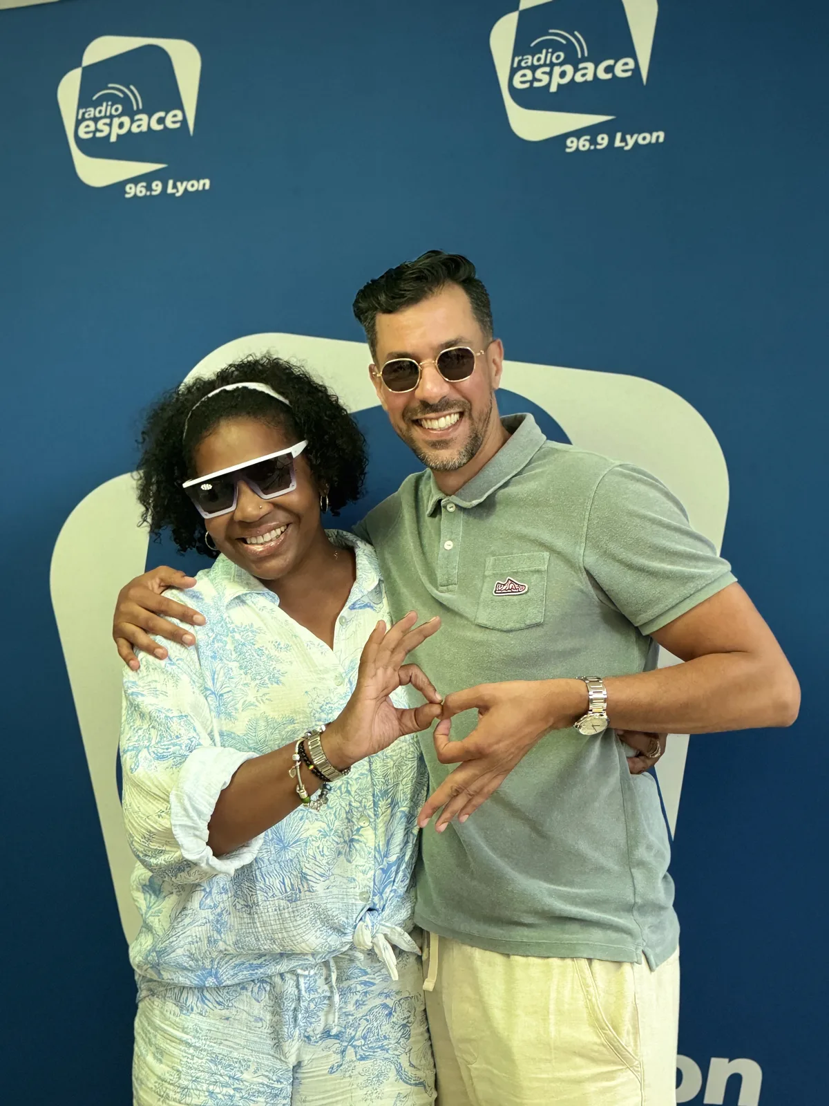 Carmen Clayton ambassadrice funk sur le plateau de Radio Espace 96.9 Lyon